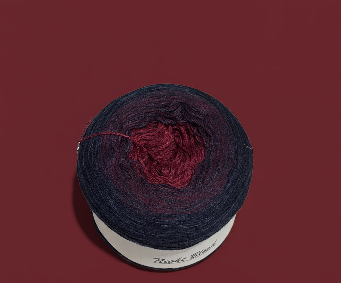 3-Fädiges Garn ,, Night blood" 1000m 200g