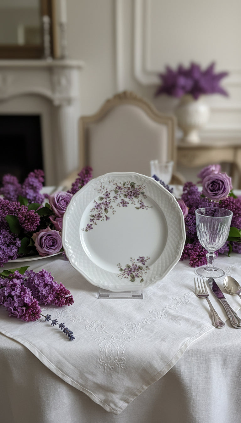 Teeservice von Eschenbach mit Blumenmuster