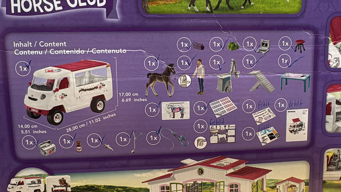 Schleich Set "Mobile Tierärztin".