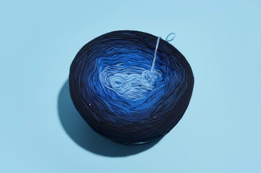 4-Fädiges Garn ,,simple blue"