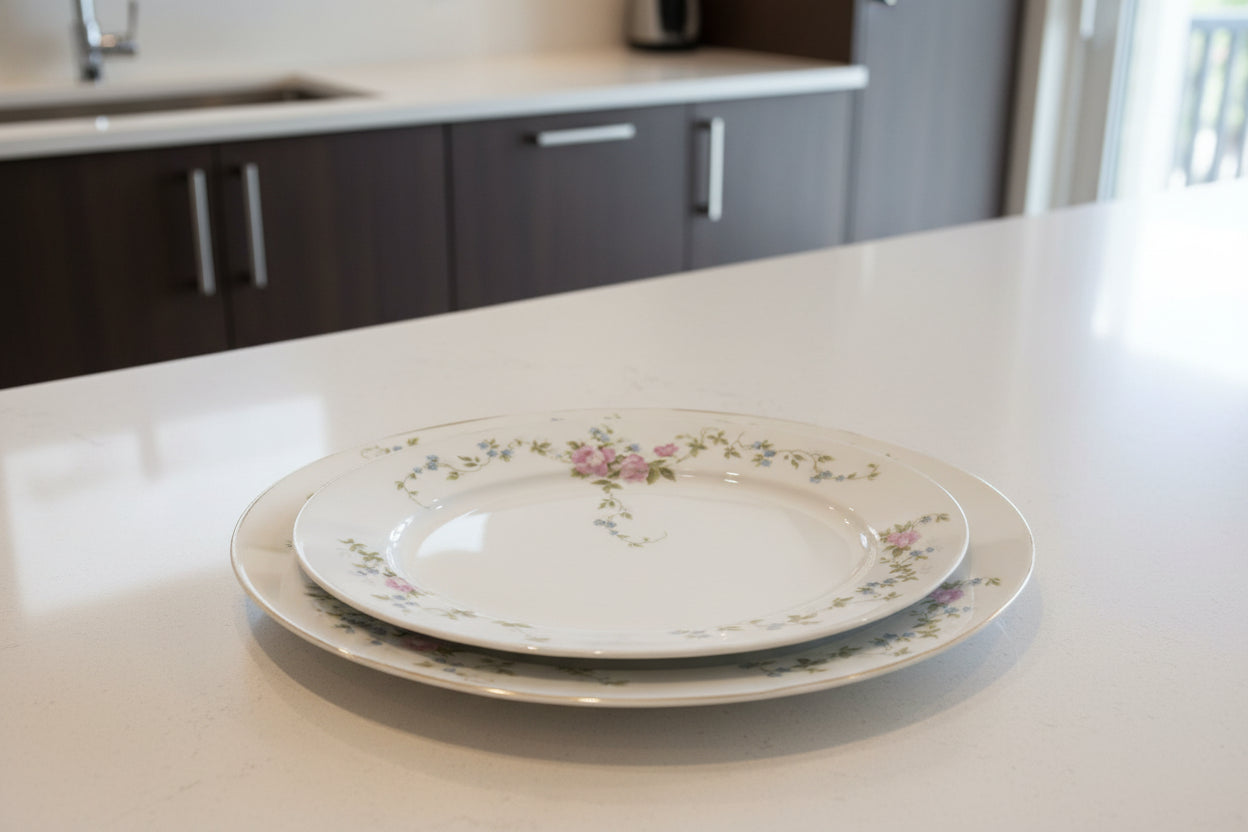 2-er Set Porzellan Servierplatte der Marke Bavaria 1x ca.32 cm Länge 1x ca. 37 cm Länge