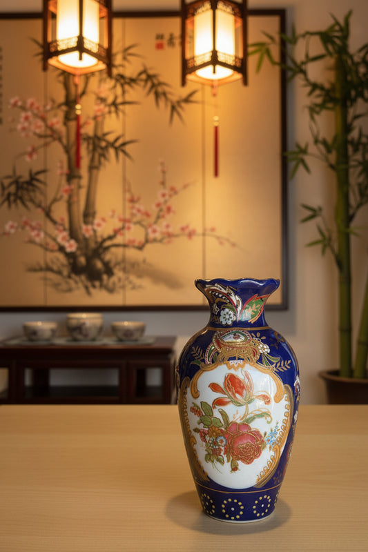 Asiatische kleine Vase ca. 14 cm hoch