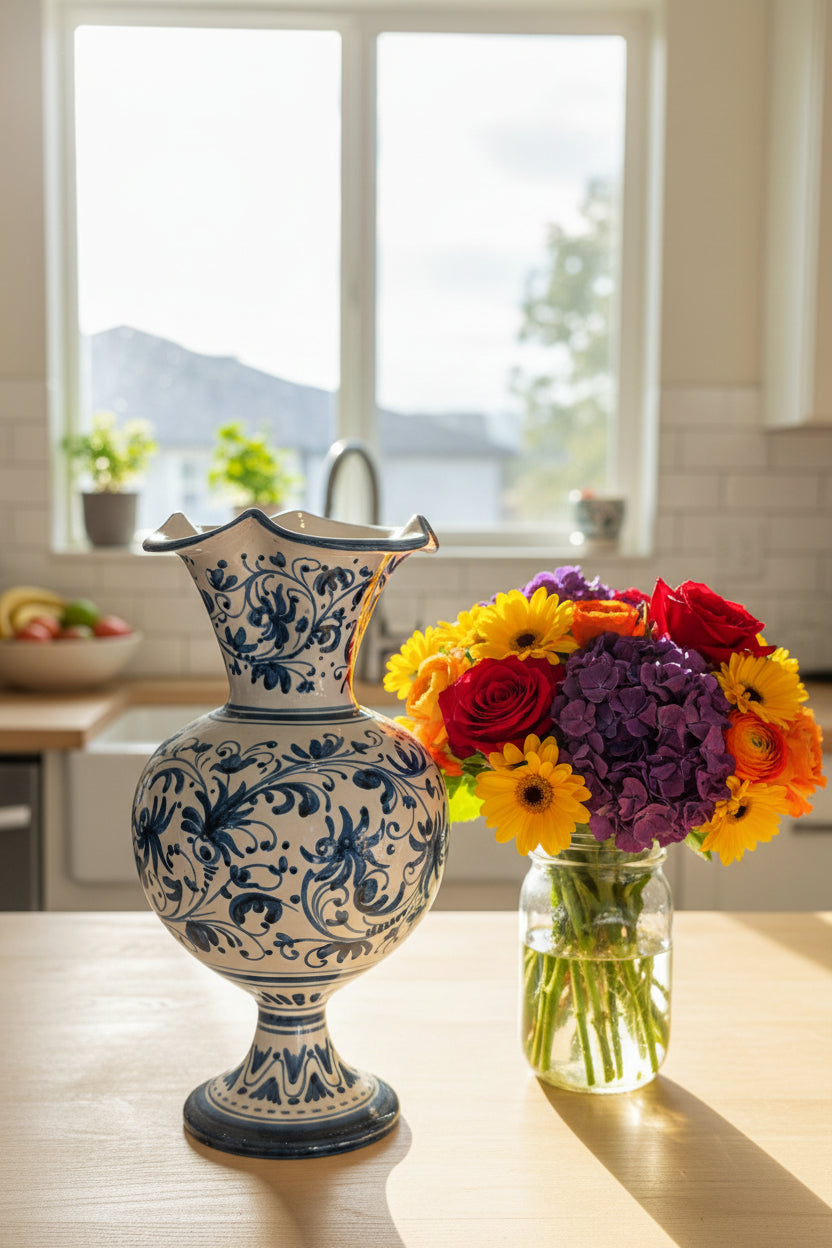 Porzellan Vase ca. 21 cm hoch