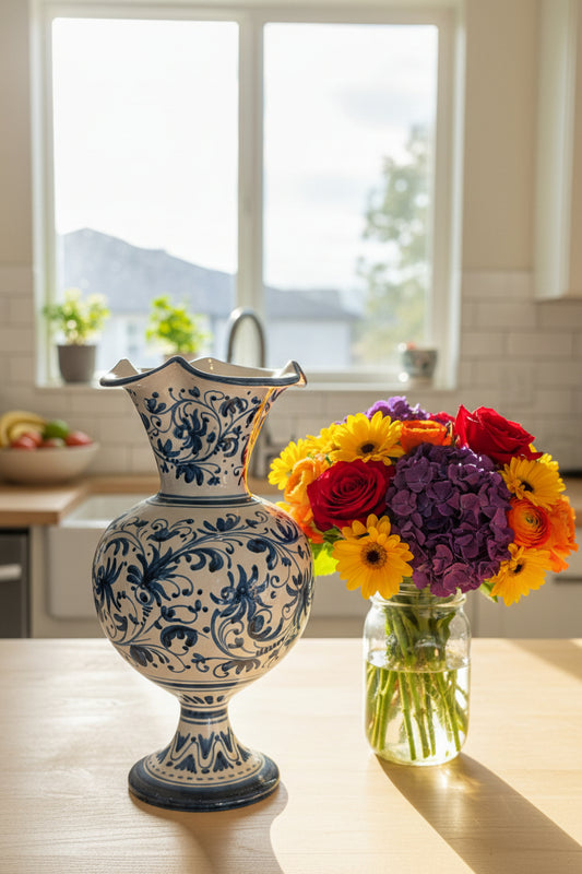 Porzellan Vase ca. 21 cm hoch