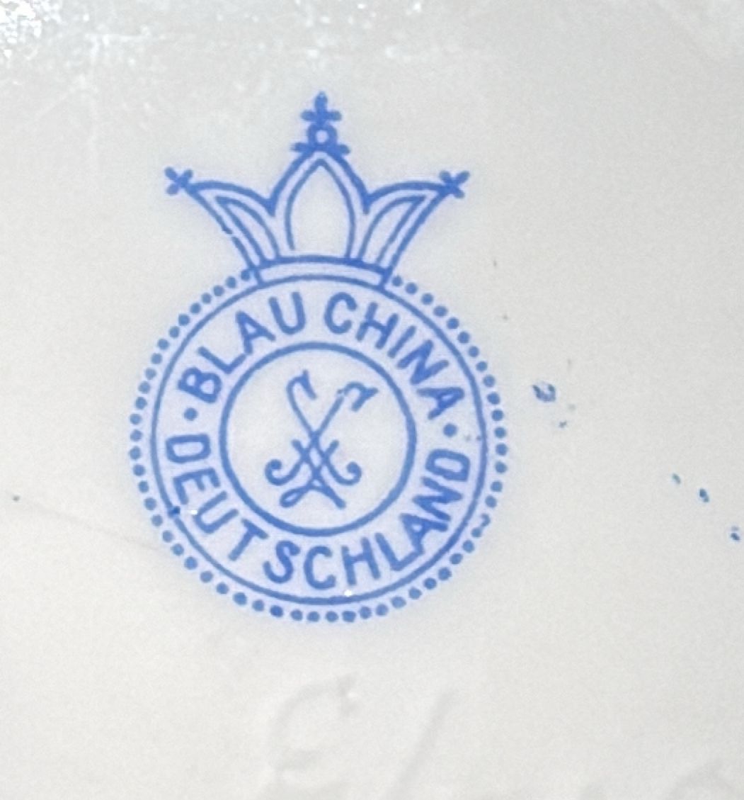 Zuckerdose China-Blau ca. 11,5 cm