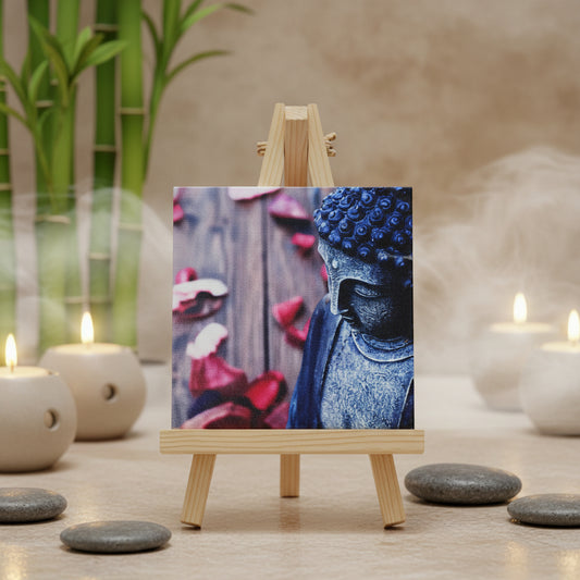 Buddha Wandbild ca. 15 x 15 cm