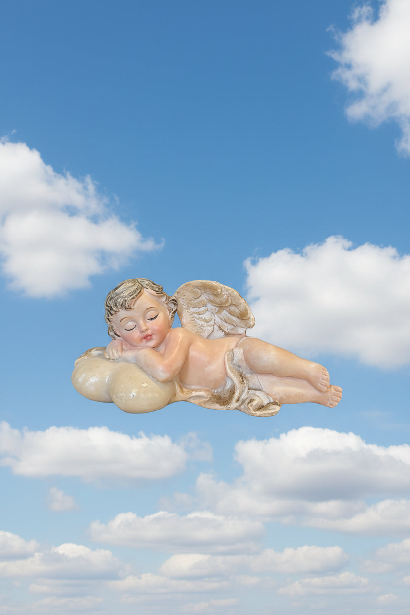 Liegende Engel Figur ca. 10 cm lang