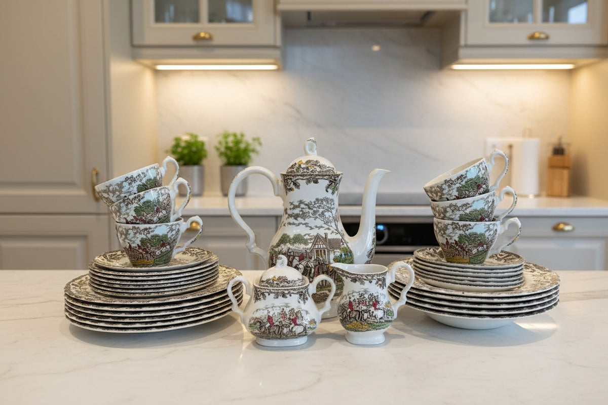 Kaffeservice Myotts Country Life 33 Teilig