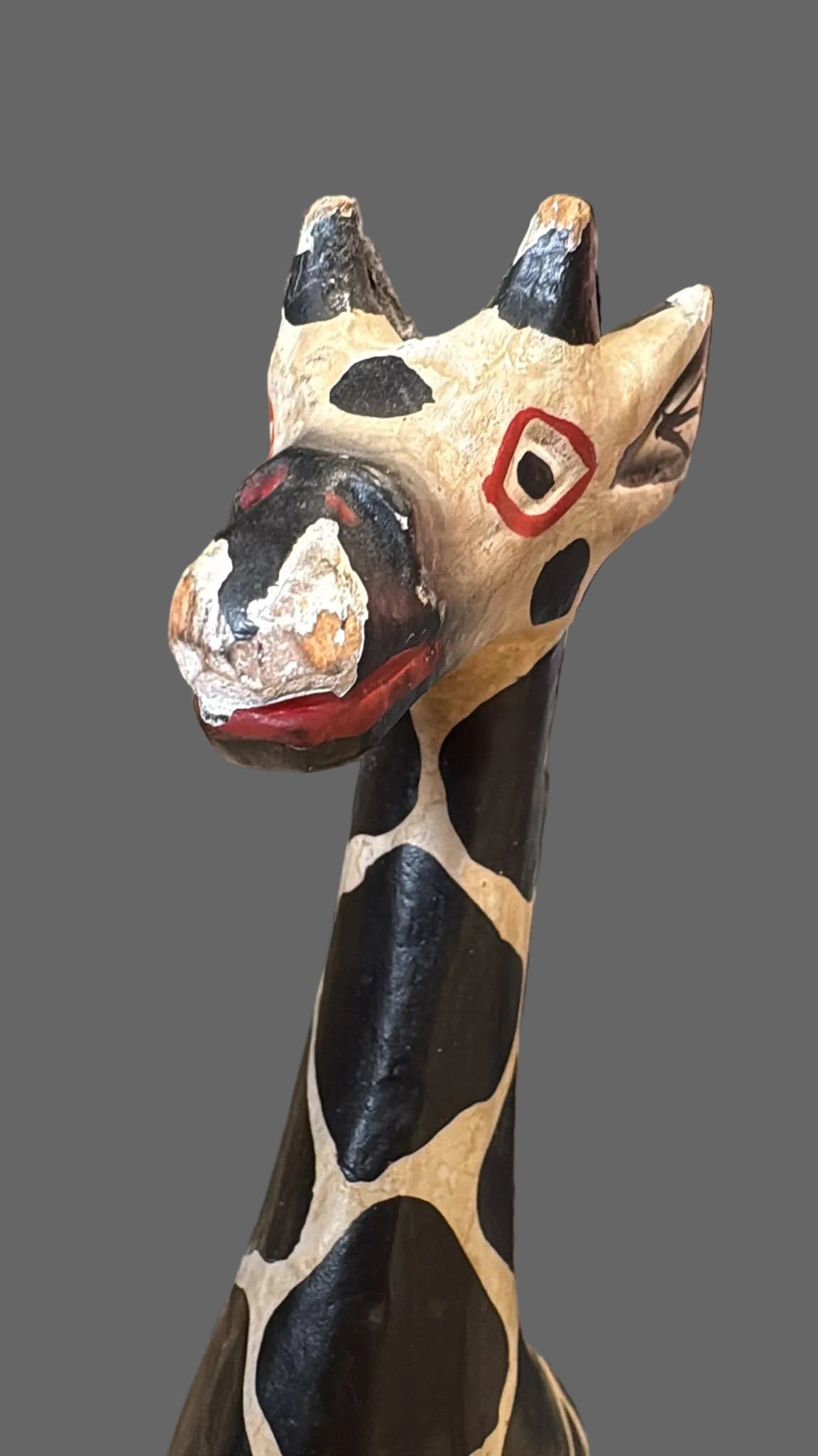 Holz Giraffenskulptur ca. 30 cm hoch