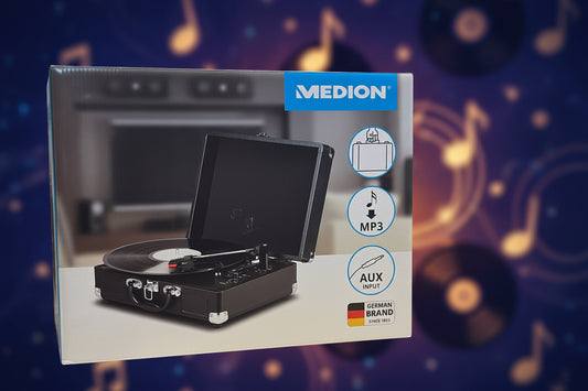 Tragbarer Medion Plattenspieler Neu und originalverpackt