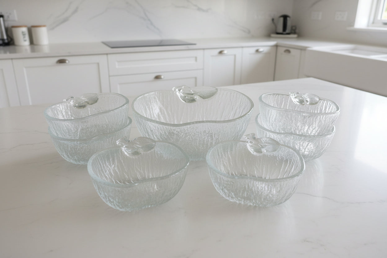 7 teiliger Schalensatz Apfelform