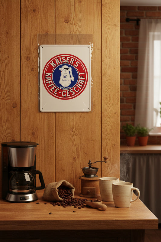 Blechschild Kaisers Kaffee Geschäft ca. 22 cm hoch