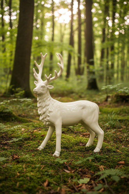 Hirsch Figur ca. 35 cm hoch (inkl. Geweih)