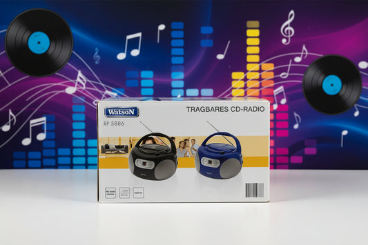 Tragbares CD-Radio der Marke Watson