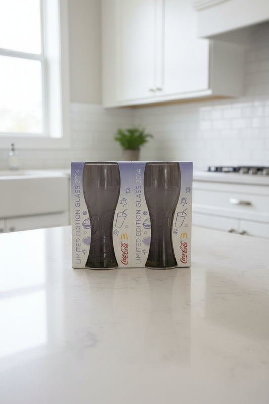 Mc Donalds Coca Cola Glas Set Lila 2014