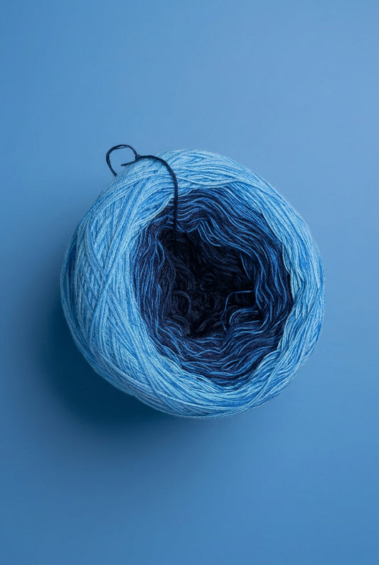 3-Fädiges Garn ,, Blauwal"