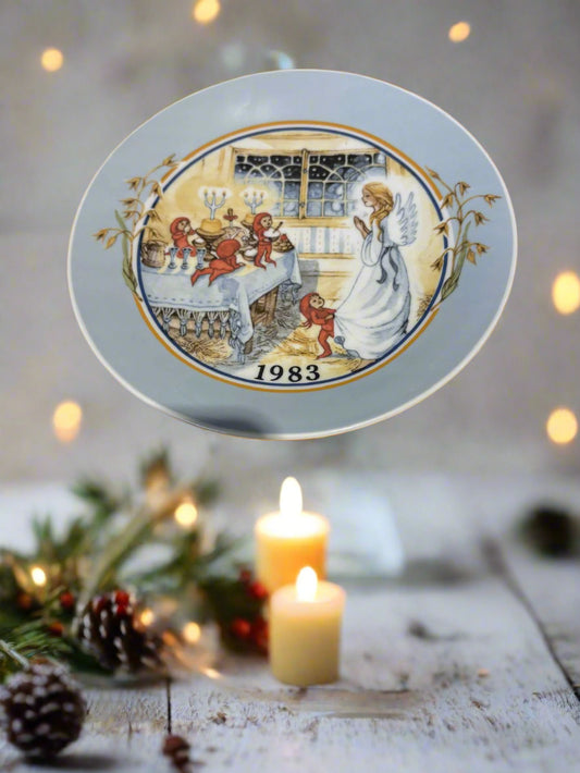 Weihnachts-Wandteller 1983 ca.20 cm