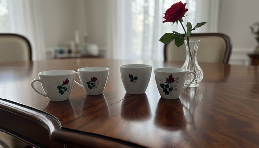 4-Teiliges Seltmann Weiden Service mit Blumen Design