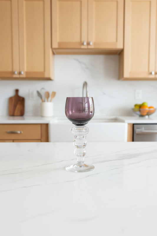 Amethyst Wein Glass ca. 17 cm hoch