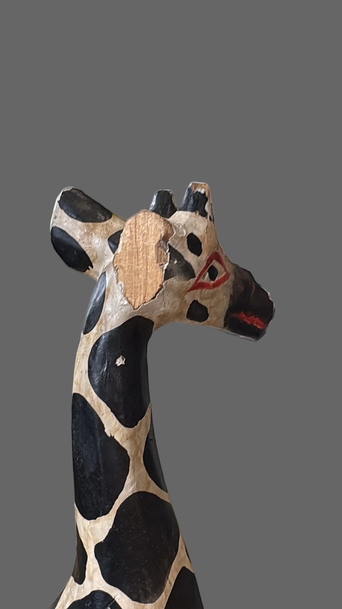 Holz Giraffenskulptur ca. 30 cm hoch